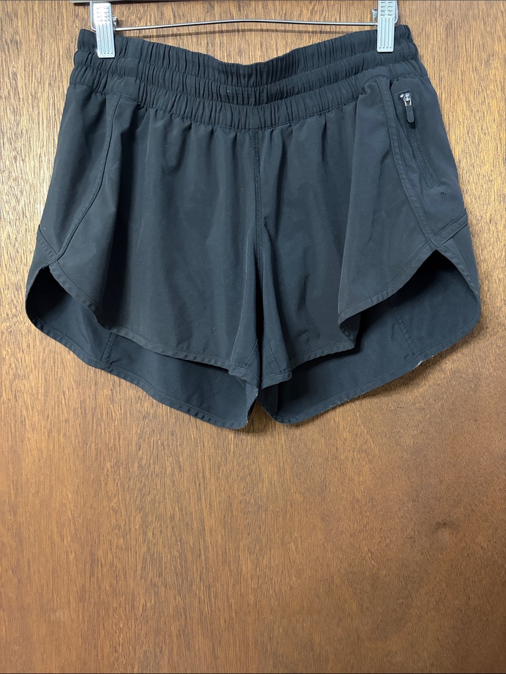 lululemon athletica Black Athletic Shorts with Zip Pocket